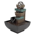 thumbnail image 2 of Fontaine de Bureau Éclairée à DEL, Fontaine de Bureau à DEL, Déco de Bureau Forme Unique Conçue pour le Paysage de Maison et Bureau Décoration Feng Shui Type 9116 Prise UE 220 V, 2 of 8