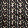 thumbnail image 1 of oneOone Rayon Black Fabric Circus Sewing Material Print Fabric By The Yard 56 Inch Wide-aA, 1 of 5