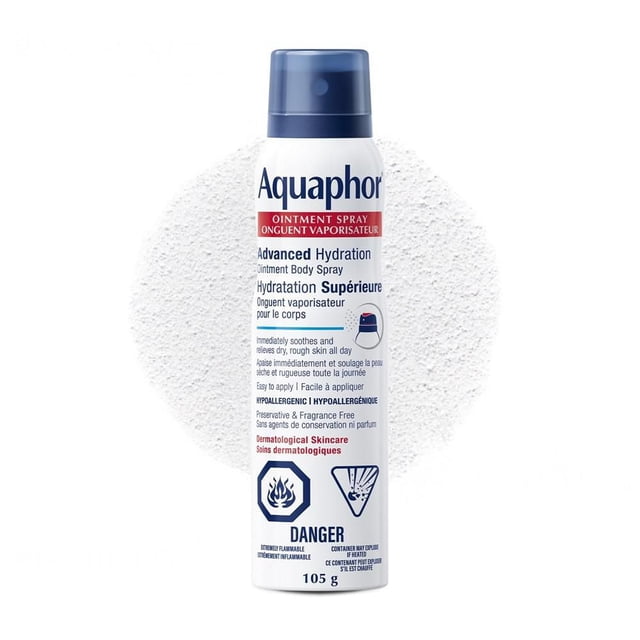 Aquaphor Healing Ointment Body Spray Moisturizer for Dry, Rough Skin