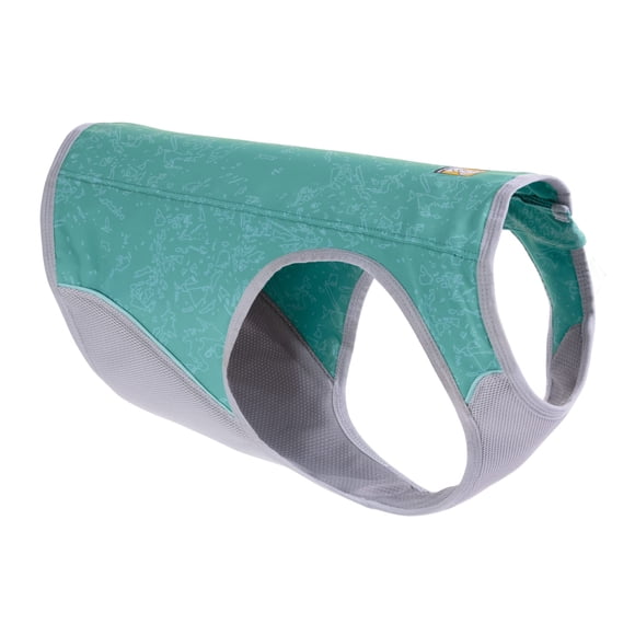 Ruffwear Swamp Cooler Zip Dog Vest Evaporative Cooling for Hot Weather Blue Mist XX-Small