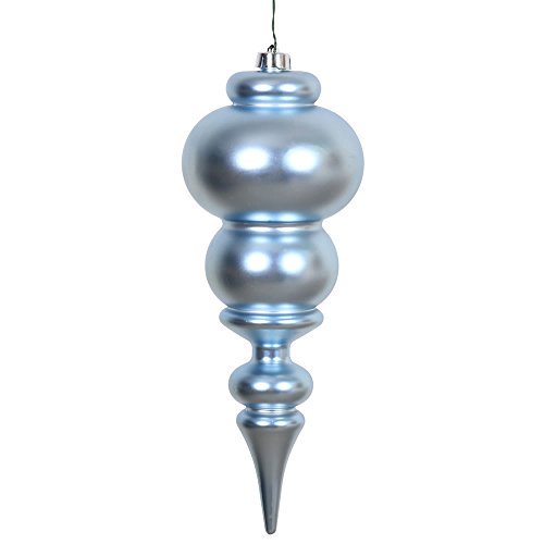 Vickerman N150672DMV Vickerman 14" Ornement de Noël Bleu Mat en Acier