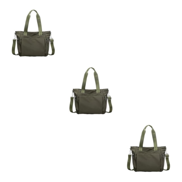 Wweixi 1/2/3 Sac Fourre-Tout Durable pour Femmes - Imperméable et Résistant à l'Usure, Multiples Poches Vert 3 Pcs