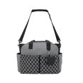 thumbnail image 3 of Multifunctional Baby Diaper Mummy Changing Bag for Mom and Dad Keys Bottle Black Gray, 3 of 8