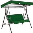 thumbnail image 1 of TopLLC Swing Canopy Cover Set, 210D Replacement Waterproof Polyester Swing Top Cover and Swing Cushion Cover, UV Protection Sun Shade Outdoor Swing Seat Canopy Cover for Garden Patio Yard Porch, 1 of 6
