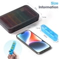 thumbnail image 2 of Weekly Pill Organizer 3 Times a Day, Travel Pill Box Case 7 Day, Large Medication Container for Daily Vitamin and Medicine, with Portable Compartments, 2 of 10
