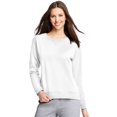 thumbnail image 1 of Hanes Womens ComfortSoft EcoSmart Crewneck Sweatshirt, M, White, 1 of 3