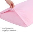thumbnail image 4 of PiccoCasa Body Pillowcase 300 Thread Count Egyptian Cotton Pillowcase Standard Pink, 4 of 10