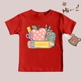 thumbnail image 5 of Grands Garçons de la Rentrée T-Shirts Graphiques Enfants T-Shirt à Manches Courtes Doux Chemise Décontractée Vêtements Tendance Rouge Taille 8-9T, 5 of 5