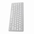 thumbnail image 1 of Keyboard Bilingual Super Slim Cordless Keyboard Comfortable for PC Laptop Tablet User Friendly Ergonomic Design Silver, 1 of 7