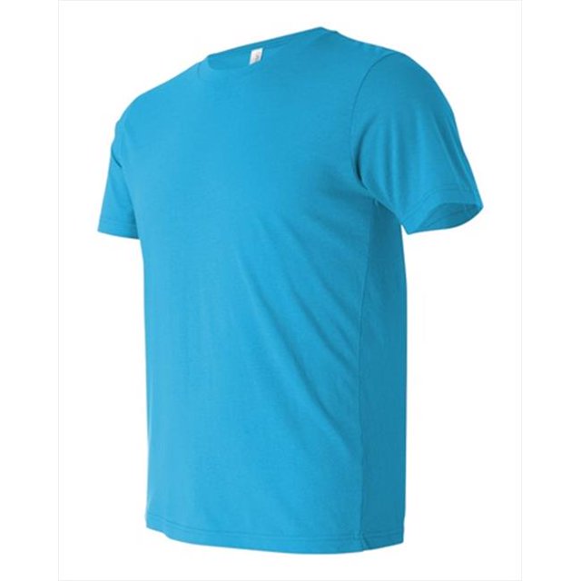 Bella-Canvas C3650 Unisex Poly-Cotton Short Sleeve Tee - Turquoise, Small