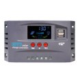 thumbnail image 1 of Contrôleur Solaire 12 Volts/24 Volts Identification Automatique Chargeur Solaire Écran LCD Régulateur Solaire Contrôleur de ReCharge Solaire Double USB, 1 of 8
