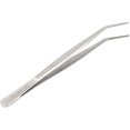thumbnail image 1 of O'Creme Stainless Steel Precision Kitchen Culinary 8 Inch Tweezer Tongs (8" Curved, Silver), 1 of 3
