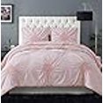 thumbnail image 3 of Christian Siriano Ensemble de Housse de Couette Froncée Georgia, Full/Grand, Blush, 3 of 4
