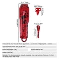 thumbnail image 2 of Esquirla 4pcs/Set Replacement Trimmer Shell for Wahl 8148/8591 s Cover Personalized Housing Case Kit for Hair Red, 2 of 8