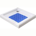 thumbnail image 2 of Bubbles Non-Slip Square Shower Mat Clear Navy Blue 20″L X 20″W, 2 of 4