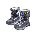 thumbnail image 1 of MAWCLOS Bottes Mi-Mollet Unisexes Bout Rond Chaussures d'Hiver Plateforme Antidérapantes Botte de Neige Doublée Peluche Randonnée Chaussure Chaude Camouflage Gris 4Y, 1 of 9