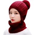 thumbnail image 2 of ORUYROP Women Winter Thick Beanie Hat Ski Ear Flaps Caps Dual Layered, 2 of 6