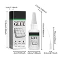 thumbnail image 3 of Jusqu'à 60 % de Rabais Ggddaa Superbond Colle Liquide Polyvalente Adhésive Sans Joint Patch et Transparente pour Matériaux à Base d'Huile 40 ml Blanc 1 * Colle+1 * Compte-Gouttes, 3 of 9