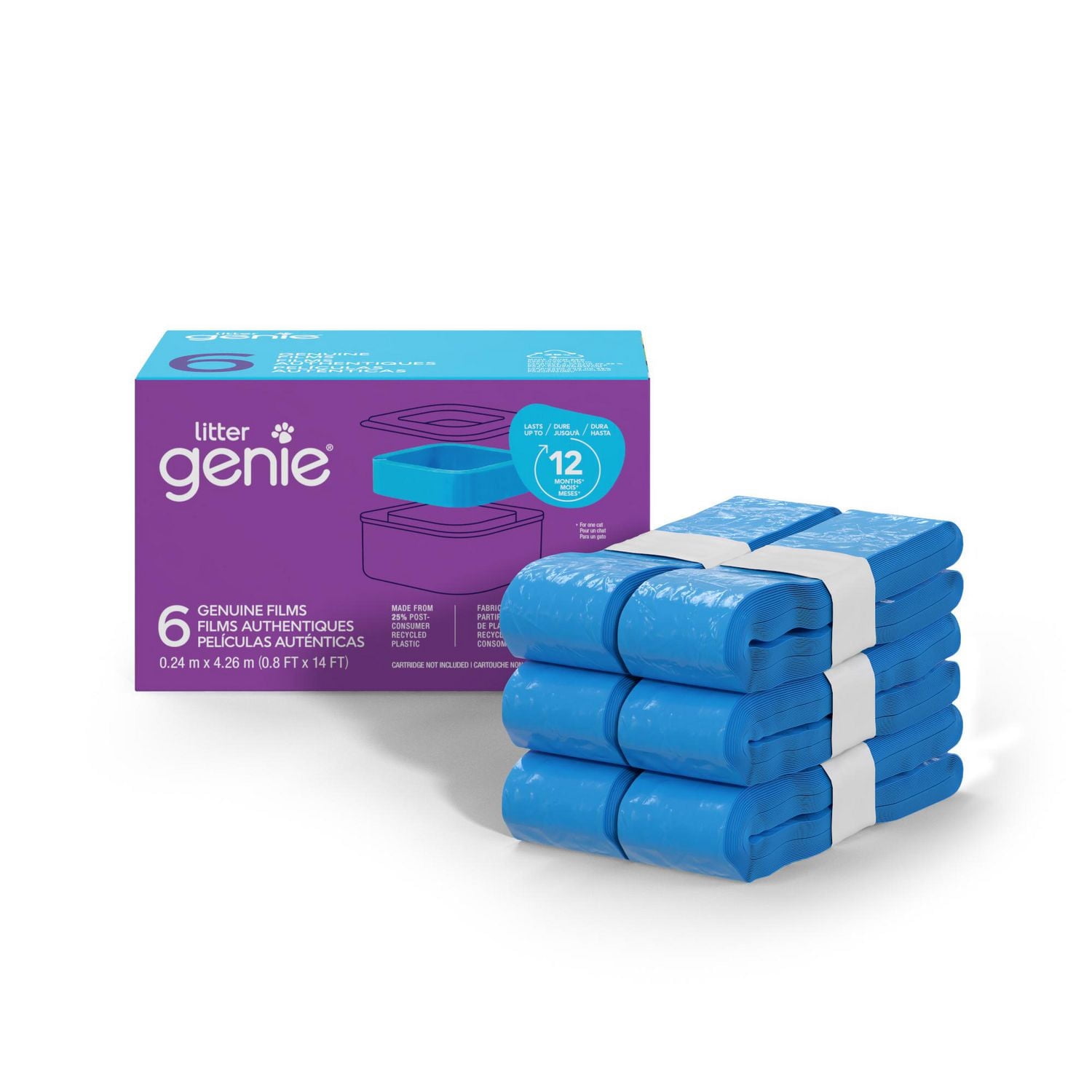 Litter Genie Genuine film - 6pk Up to 12 months of supply for one cat