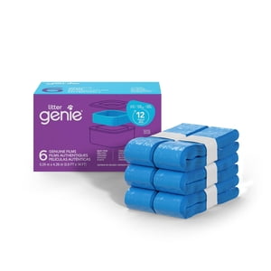 Litter Genie Un véritable film - 6pk Jusqu'à 12 mois d'approvisionnement pour un chat