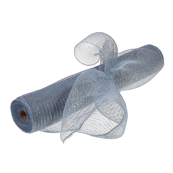 Ruban Mesh (Argent Avec Des Rayures D'Argent) (21" X10Y)