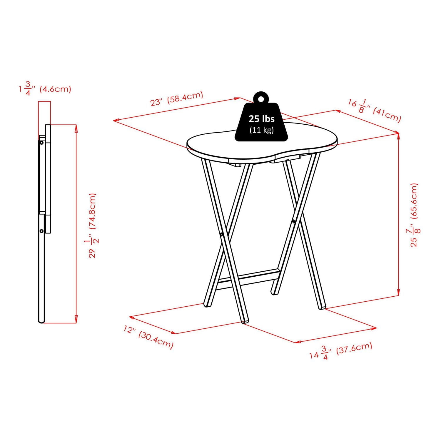 Ensemble de table à collation 5 pièces Skippy au fini espresso  - 92532