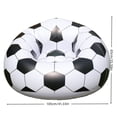 thumbnail image 3 of Qiopertar Inflatable Soccer Ball Lounger, Blow Up Air Sofa Chair with Ripstop Polyester Fabric, Portable Camping Couch for Adults Beach Pool, 3 of 7