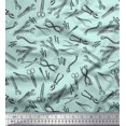 thumbnail image 1 of Soimoi Green polyester Crepe Fabric Tools Hardware Print Sewing Fabric Yard 52 Inch Wide, 1 of 5