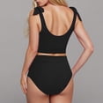 thumbnail image 4 of BEFOKA Maillot de Bain d'Été pour Femmes en Liquidation, Maillots de Bain Solides pour Femmes, Maillots de Bain Bandage, Maillots de Bain Col Rond Sans Noir, 4 of 5