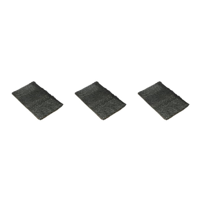 mmirethe Polyester Soft Chenille Rug - Prompt And Strong Absorption No Shedding Soft Texture Absorbent Deep Grey 40cm*60cm 3Set