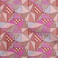 thumbnail image 1 of oneOone Tissu en Coton Soie Rouge Patchwork à Carreaux Matériel de Robe Tissu Imprimé Tissu au Mètre 42 Pouces de Large, 1 of 1