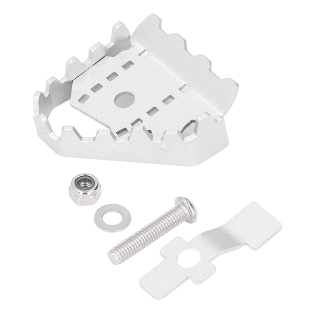 Motorbike Brake Enlarge Pegs, Anti Slip Motorcycle Brake Pedal Extender Oxidized Flexible Operation For Modification Black,Grey