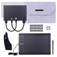 thumbnail image 1 of Meterk 10x6 Inch Graphics Drawing Tablet 5080LPI Battery-Free Stylus 8192 Levels Pressure Black, 1 of 7