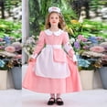 thumbnail image 2 of Bébé Rose pour Enfants Fille Garçon Été Automne Manches Longues Courtes Col Rond Midi Formel Bal Fête Robes Soirée Rave Soubrette Cosplay Costumes Robes Retour à la Maison Robes Enfant 2025 5 Ans, 2 of 9