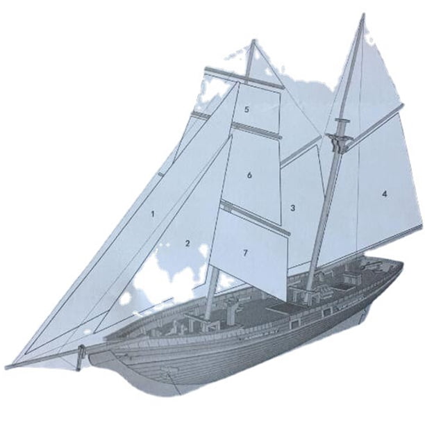 Kit de construction de bateau en bois pour faire votre propre voilier Kit de construction de bateau en bois pour faire votre propre voilier
