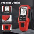 thumbnail image 2 of LC-100 Red Coating Thickness Gauge - 0-2000μm Measurement Range, 1μm Resolution, Auto-Substrate Detection for Fe/NFe Substrates, Ideal for Automotive Paint/Enamel/Chrome/Anodized Coatings, Portable, 2 of 7