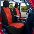 thumbnail image 5 of FH Group 2020-2024 Jeep Gladiator Neoprene Waterproof Custom Fit Car Seat Covers Front Set Red, 5 of 5