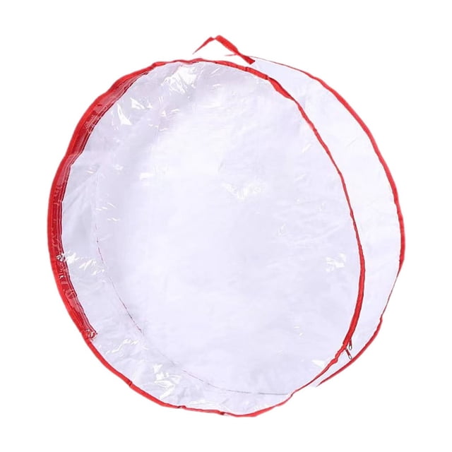 Birdeem Sac de Rangement Transparent Simple Face 24 Po pour Couronne de Noël et Bagues de Noël en Pvc