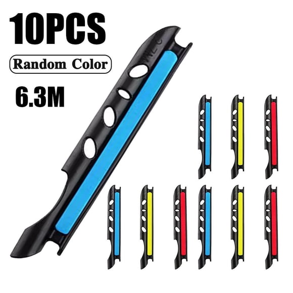 Ensemble de 10 Pcs Canne à Pêche Portable Moulinet Universel Rapide Canne à Pêche en Plastique