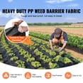 thumbnail image 2 of KFFKFF Landscaping Barrier Cloth, 6.5*330FT Robust Garden Weed Material, Interwoven PP Weed Prevention Cloth, Pathway Material, Geotextile Cloth for Ground Design, Ground Protection, 2 of 9