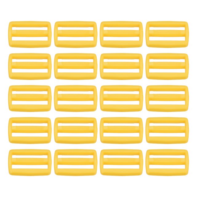 Unique Bargains Ginger Tri-Glide Slide Buckles Webbing Strap Fastener (100 Pack)