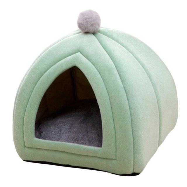 Milaget Washable Cat Sleeping Bed Nest House Accessories Green M
