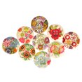 thumbnail image 3 of Hilitand Color-Painted Printing Colorful Buttons Natural Wood 30mm Wooden Buttons Wide-Sided Pants Backpack For Home Clothes, 3 of 8