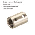 thumbnail image 4 of Unique Bargains M10 M4 Thread Sleeve Stud Pipe Connector Round Coupling Nut Nickle Color 4 Pack, 4 of 5