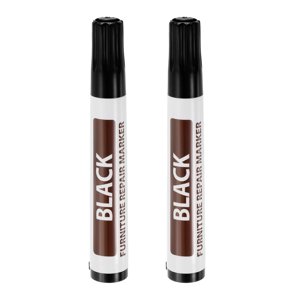 Uxcell Furniture Repair bois marqueurs, Touch Up bâtons de remplissage noir