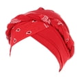 thumbnail image 1 of Aocisk Ethnic -Tied Head Cover Wrap Braid Hat Headwear Baseball Cap Red One Size, 1 of 4