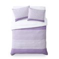 thumbnail image 1 of MAINSTAYS Purple Polka Reversible Duvet Cover Set, 1 of 1