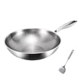 thumbnail image 1 of Iumwxz Titanium Wok Noncoating Frying Pan Scale Hammered Nonstick Household Cooking Gas Induction Scratch Resistant Lightweight 1 Set, 1 of 3