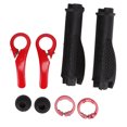 thumbnail image 2 of Poignées de Guidon de Vélo Design Ergonomique Antidérapant Confortable Durable Corne en Caoutchouc Rouge, 2 of 10