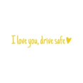 thumbnail image 1 of Riforla I Love You Driving Stickers 3 Pieces Driving I Love You with Heart Stickers for Rearview and Windows Decals Car Accessories and Driver Gifts Car Sticker C, 1 of 5